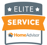 HomeAdvisor Elite Service Award Badge.